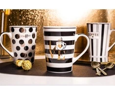 Conical tall mug NBC 560 ml dec. Family mint