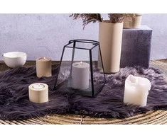 Lumarko Metal tapered lantern 17x17x19,5 cm juodas