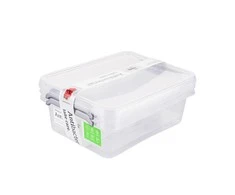 Orplast Antibakterinis 2 vnt. maisto indelių su sidabrino mikrodalelėmis, su dangteliu ir spaustukais rinkinys, 1,15 l