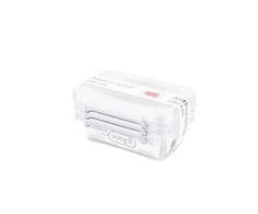 Orplast Antibacterial set of 3 pieces of food containers with micro-particles of sidabrinis, with lid and clips 350ml (3010)