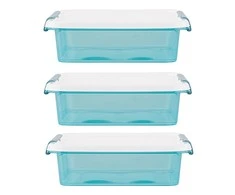 Orplast Arcticline set of 3 square food containers 0.6 L 15x15x4.5 cm