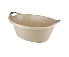 Oval bowl 40l beige