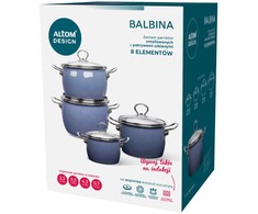 Blue Balbina 8pcs cookware set mėlynas