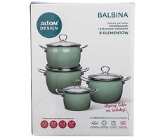 Balbina 8pcs cookware set sage