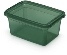 Moxom Basestore container with lid and clips, 14x19x9 cm 1,5 L pine