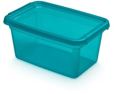 Moxom Ocean „Basestore“ indas su dangteliu ir spaustukais, 19x28x13 cm, 4,5 l, vandenyno spalvos