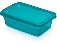 Orplast Ocean „Basestore“ indas su dangteliu ir spaustukais, 19 x 28 x 9 cm, 3 l, vandenyno spalvos