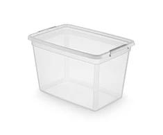 Moxom Basestore konteineris su dangčiu ir spaustukais 39x39x35 60 l