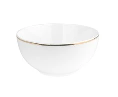 Bella auksinis line bowl 14 cm 630 ml cream porcelain