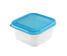 Square food container mėlynas box 11,5x11,5 cm 450 ml