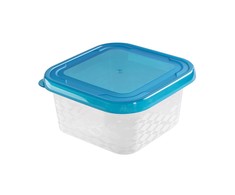 Square food container mėlynas box 13,9x13,9 cm 800 ml