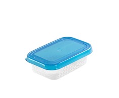 Rectangular food container mėlynas box 6,4x9,1 cm 100 ml