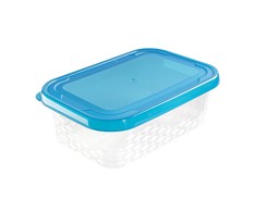 Rectangular food container mėlynas box 15,7x22,5 cm 1,75 L