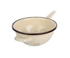 Enamelled colander with handle 22,5cm