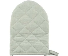 Kitchen handle 14x20 cm 100% cotton light žalias