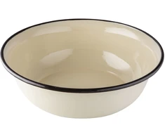CREAM Emaliuotas dubuo 7,45 l, skersmuo 36 cm, aukštis 11,3 cm, kreminės spalvos