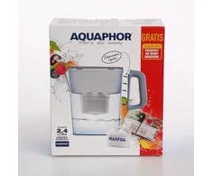 Pitcher water purifier Aquaphor Kompakt 2,4l , with filter B100-25 Maxfor + bonus "Gustatory waters", pilkas colour