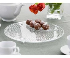 Cake plate on feet diamond dia 36 cm