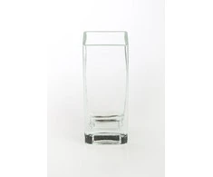 Mondex Glass vase square 10x10 cm h 20 cm