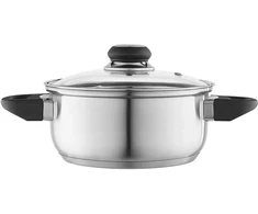 MTM Emilio stainless steel puodas, 1.9L, 18cm, with glass lid
