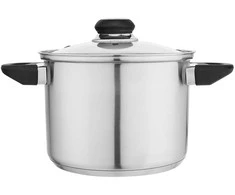 Emilio stainless steel casserole 20 cm su dangčiu 4,3L