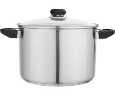 Emilio stainless steel casserole 24 cm su dangčiu 7L