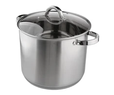 Fabio stainless steel stock puodas 26 cm su dangčiu 10,5 L