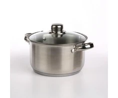 Fabio stainless steel casserole 18cm 2,6 L su dangčiu
