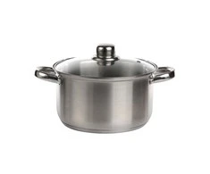 Fabio stainless steel casserole 20cm 3,6 L su dangčiu