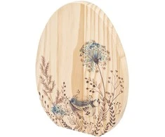 Wooden egg with ptint 16x1,5x20 cm