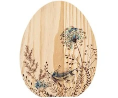 Wooden egg with ptint 16x1,5x20 cm
