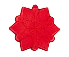 Snowflake shape silicone baking mold 27x27x4,5 cm