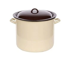 Altom Design Emalia Silesia Rybnik Didelis emaliuotas puodas Silesia Rybnik kremas 16,6 l