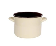 Altom Design Straight puodas 7,5l dia.24cm h.17cm cream/inside dark