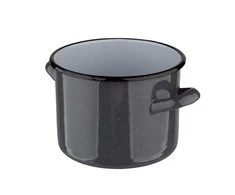 Altom Design POT 18 CM ENAMEL Pilkas SPECKLED