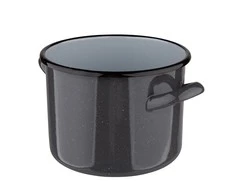 Altom Design POT 20 CM ENAMEL Pilkas SPECKLED