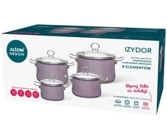 Izydor 8pcs cookware set heather