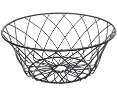 Juodas fruit basket 25x10 cm, flower design