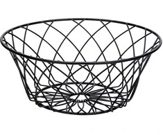 Juodas fruit basket 25x10 cm, flower design