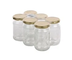 Set of 6 jars to-315+caps 4z