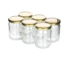 Set of 6 jars to-520 + caps fi 82, 6z