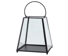 Lumarko Metal tapered lantern 17x17x19,5 cm juodas