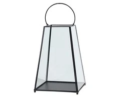 Lumarko Metal tapered lantern 21x21x31,5 cm juodas
