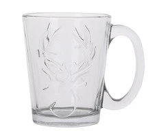 Leon glass mug 300 ml dec. Reindeer