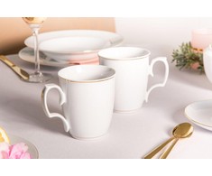 Lumarko MariaPaula Klasyka dec. Gold line set of 2 mugs 360ml