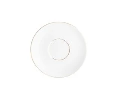 Porcelianinė desertinė lėkštė MariaPaula Classic Gold, baltos sp., ø 15 cm