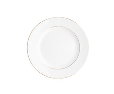 Porcelianinė desertinė lėkštė MariaPaula Classic Gold, baltos sp., ø 17 cm