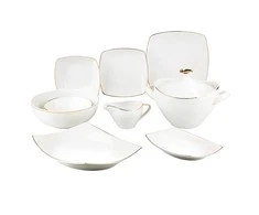 Porcelana MariaPaula MARIAPAULA MODERN SQUARE AUKSO VAKARIENIS RINKINYS 24.06