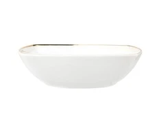 Lumarko Porcelianinis dubenėlis MariaPaula Square Moderna Gold, baltos sp., 20,5 x 20,5 cm, 350 ml