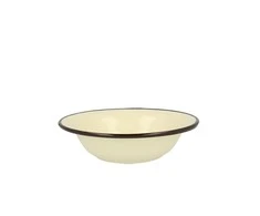CREAM Emaliuotas dubuo 0,55 l, skersmuo 18 cm, aukštis 4,9 cm, kreminės spalvos